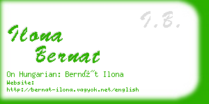 ilona bernat business card